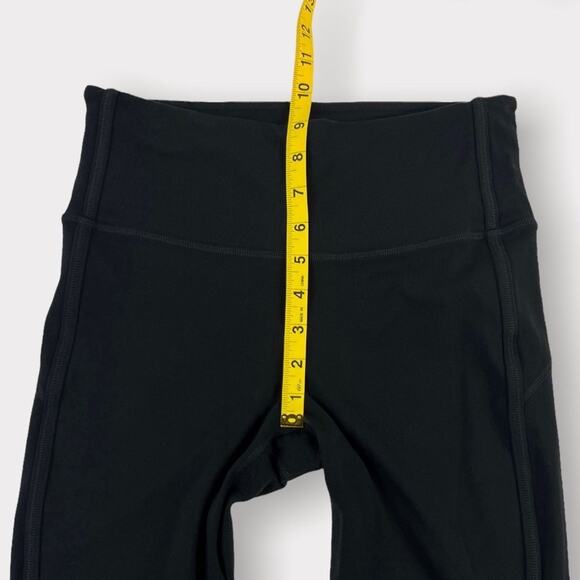 Athleta High Rise Sublime 7/8 Tight Leggings Cutout Ankle Size Small Black - Picture 8 of 9